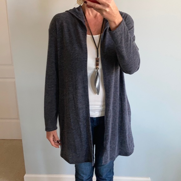 Med & Large Navy Blue Open Cardigan - Picture 4 of 9